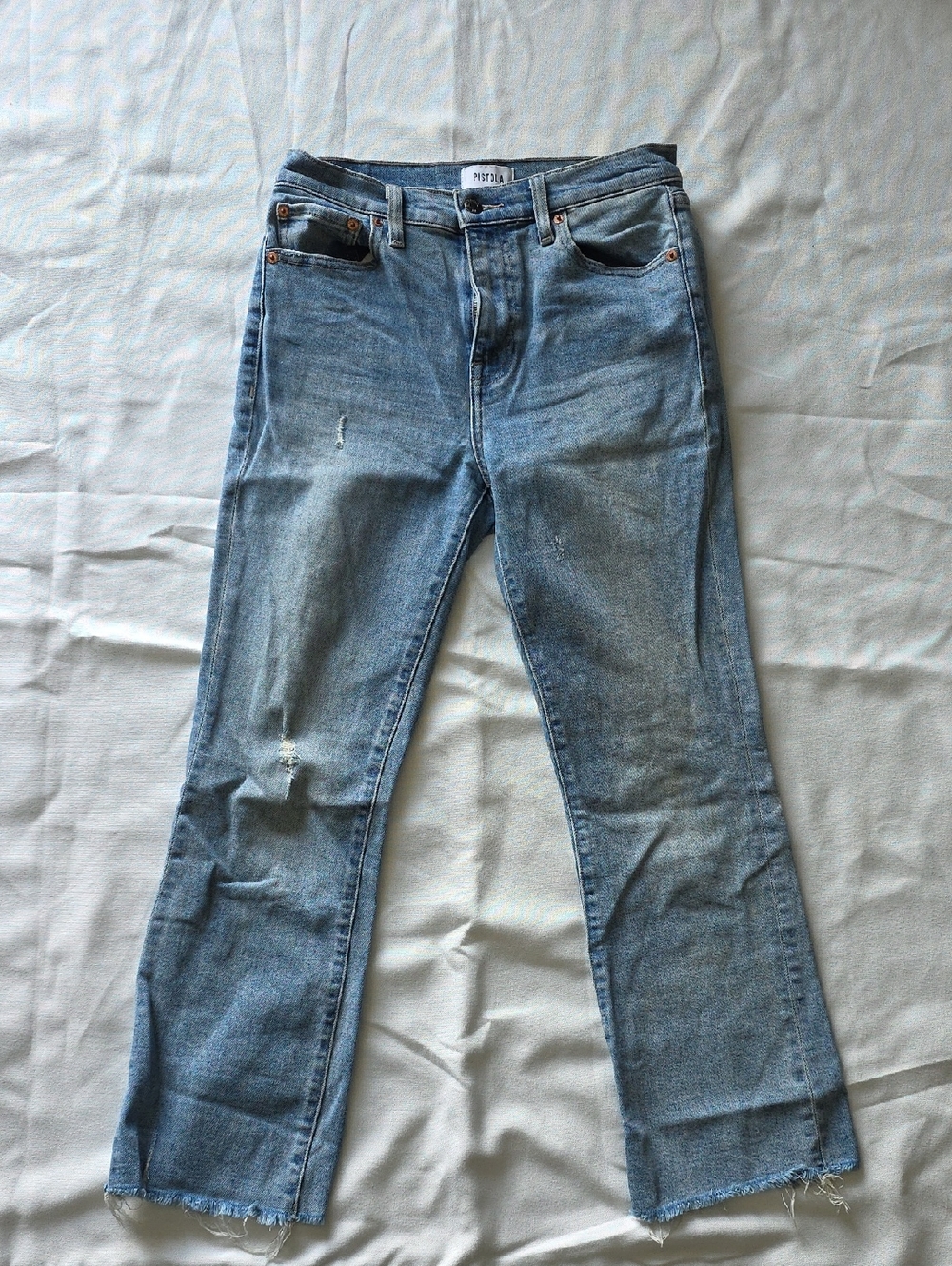 PISTOLA Light Blue Straight-Leg Jeans